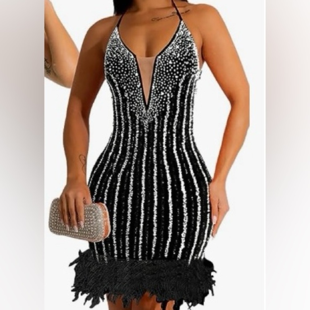 The elegant black dress for women